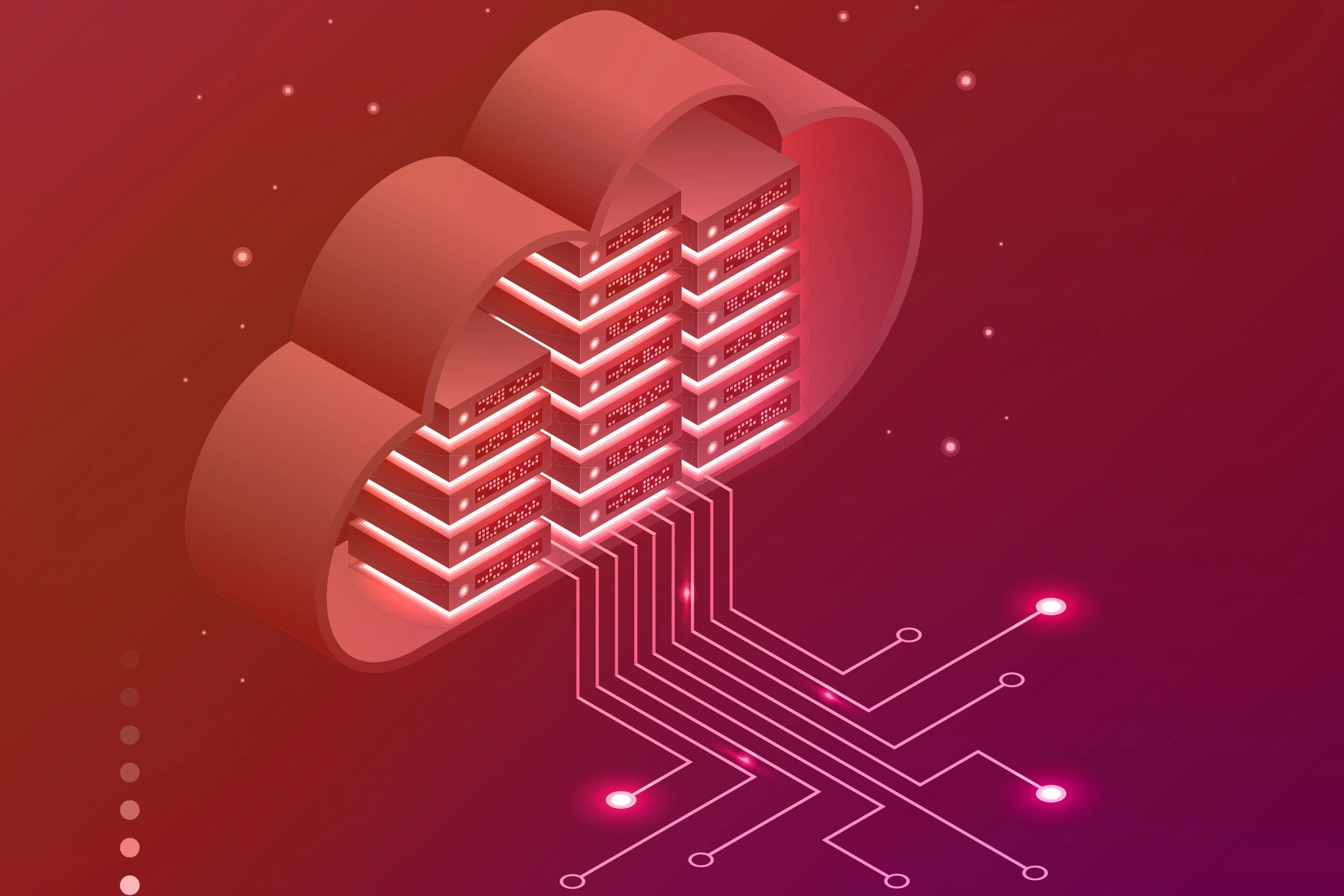 Abstract Cloud Which Is Holding Servers